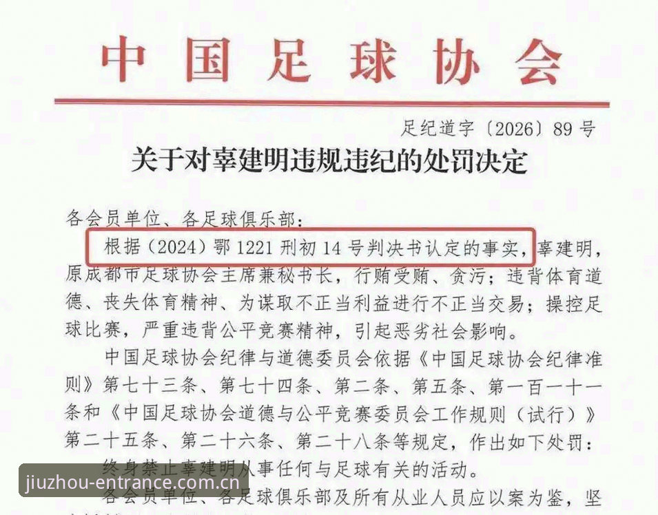 足协第三批禁足名单最新动态：终身禁足17人，九州体育2025同步更新完整处罚数据